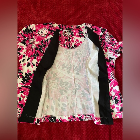 Dana Kay Plus size blazer women’s blazer floral print open front, 18W - Picture 11 of 13